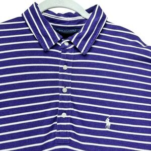 Polo Ralph Lauren Polo Shirt Polo Golf Mens L Purple Pima Cotton Preppy Luxury